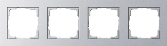 Gira 021425 Abdeckrahmen 4-fach Gira E2 F Alu