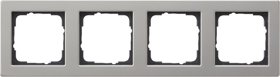 Gira 021433 Abdeckrahmen 4-fach Gira E2 Edelstahl