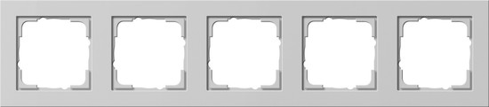 Gira 021537 Abdeckrahmen 5-fach Gira E2 Grau m