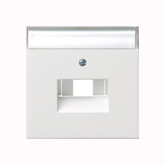Gira 0284112 Abdeckung Beschriftungsfeld UAE/IAE + Netzwerk Flächenschalter Reinweiß