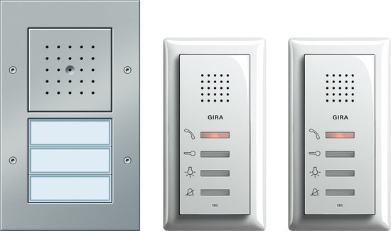 Gira 049544 Zweifamilienhaus-Paket Audio Türkommunikation F Alu