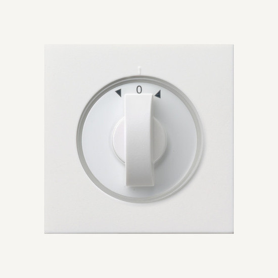 Gira 0666112 Abdeckung Knebel Zeitschalter + Jalousie Flächenschalter Reinweiß