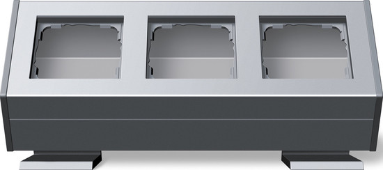 Gira 119326 Profil 3-fach Befestigungswinkel Profil 55 Aluminium