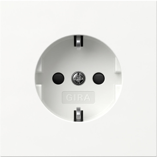 Gira 445370 SCHUKO-Steckdose SP Flächenschalter Reinweiß