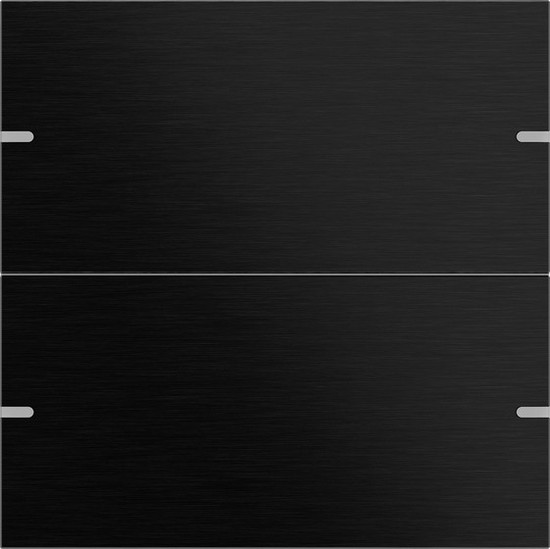 Gira 5022126 Wippenset 2-fach Tastsensensor 4.95 Alum.Schwarz(elox.)