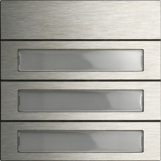 Gira 5533914 Ruftastenmodul 3-fach System 106 Edelstahl V4A