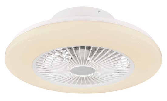 Globo Travo LED Deckenventilator 30W CCT Weiß, Metall Fernbedienung Nachtlicht Ø50cm 03628