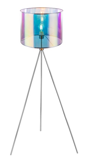 Globo 15260S MELANIE Stehleuchte E27 Nickel matt, Multicolor