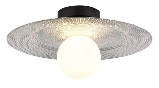 Globo Riga G9 LED Deckenleuchte Schwarz Matt, Metall Ø33cm 15637D