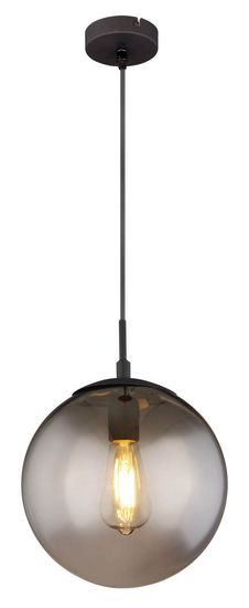 Globo Blama E27 Hängeleuchte Schwarz Matt, Metall Ø25cm 15830H