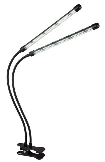 Globo Treena LED Klemmstrahler 0,11W Tageslichtweiß IP44 Schwarz Matt, Metall 47cm 28053