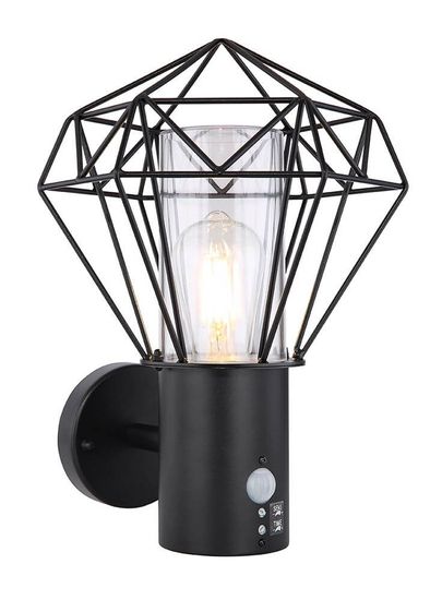 Globo Außenleuchte E27 LED Außenleuchte 7W Warmweiß IP44 Schwarz, Edelstahl Ø22,5cm 31355SLMDS