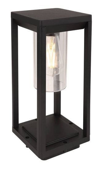 Globo Candela E27 LED Außenleuchte IP44 Schwarz Matt, Aluminium Druckguss 35cm 3135S1