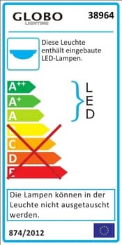 Globo 38964 Light Tube LED Flex Streifen 8,6W IP44 2m rot