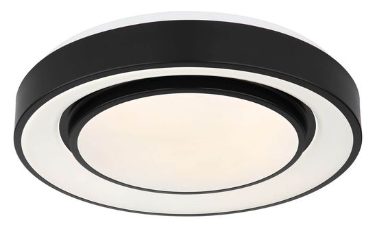 Globo Sully LED Deckenleuchte 24W CCT Schwarz Matt, Metall Fernbedienung Nachtlicht Ø38cm 41368-24DS