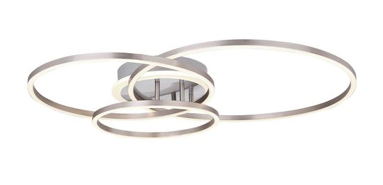 Globo Munni LED Deckenleuchte 40W CCT Nickel Matt, Metall 11cm 67221-40