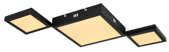 Globo Burkhard LED Deckenleuchte 25W Warmweiß Schwarz Matt, Metall 4,5cm 67253-25