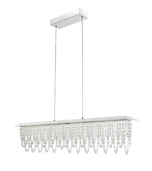 Globo Scala LED Hängeleuchte 24W CCT Verchromt, Metall Fernbedienung Nachtlicht 150cm 68405-24H