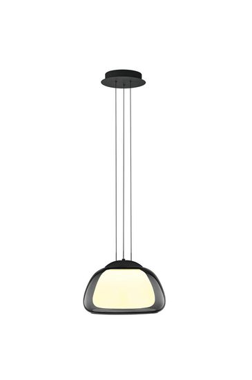 Hell Luxxo LED Pendelleuchte 2-fach Dimmbar höhenverstellbar Dim to warm + FB Schwarz 20658/1-06