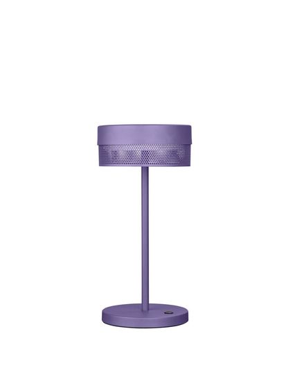 Hell Mesh LED Akkuleuchte 2-fach Warmweiss Dimmbar USB Violett 50430/1-22