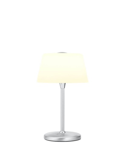 Hell Elegance LED Tischleuchte Warmweiss Dimmbar 33cm Nickel 50443/1-92