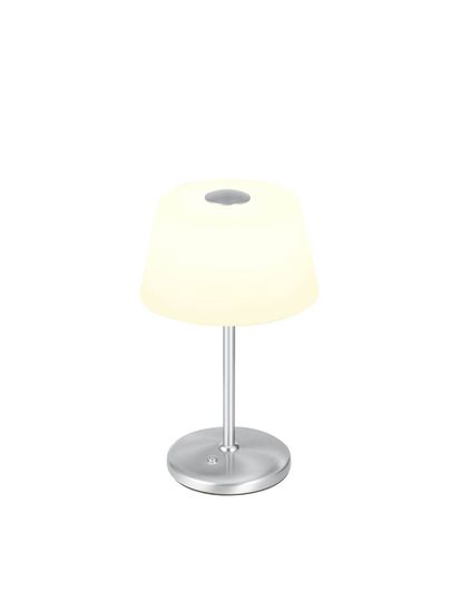 Hell Elegance LED Tischleuchte Warmweiss Dimmbar 33cm Nickel 50443/1-92