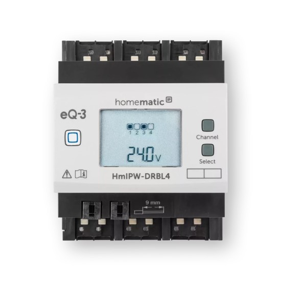 Homematic IP Wired Jalousieaktor, Rollladenaktor - 4-fach HmIPW-DRBL4 152431A0