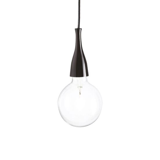 Ideal Lux MINIMAL E27 Pendelleuchte 8W ⌀125mm dimmbar Schwarz warmweiss 009407