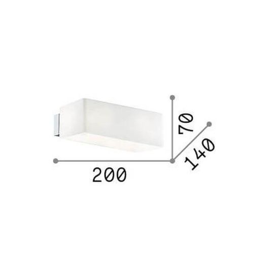 Ideal Lux BOX G9 Wandleuchte 2x dimmbar Weiss warmweiss 009537