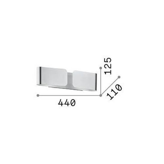 Ideal Lux CLIP Wandleuchte E27 2-fach dimmbar Weiss 014166