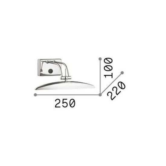 Ideal Lux MIRROR-20 G9 Wandleuchte 2x Chrom warmweiss 017334