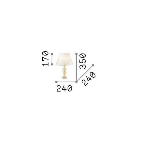 Ideal Lux FIRENZE Tischleuchte E14 ⌀240mm Gold 020853