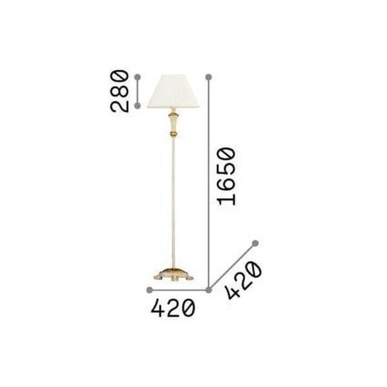 Ideal Lux FIRENZE Stehleuchte E27 ⌀420mm Gold 020877