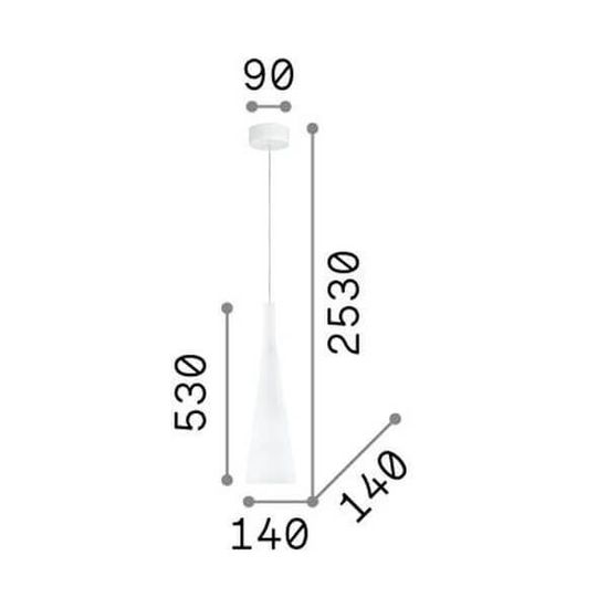 Ideal Lux MILK Pendelleuchte E27 ⌀140mm dimmbar Weiss 026787