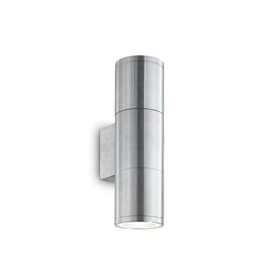 Ideal Lux GUN Wandleuchte GU10 2-fach dimmbar Aluminium IP44 033013