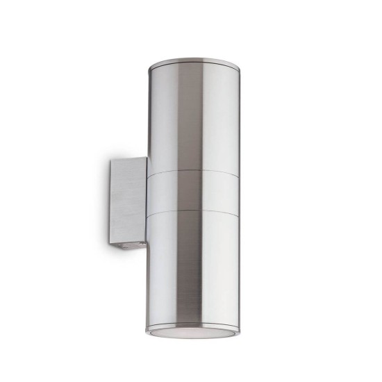 Ideal Lux GUN Wandleuchte E27 2-fach dimmbar Aluminium IP54 033020