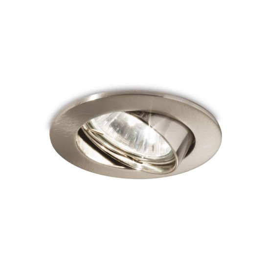 Ideal Lux SWING Einbauleuchte GU10 ⌀82mm dimmbar Nickel 083148