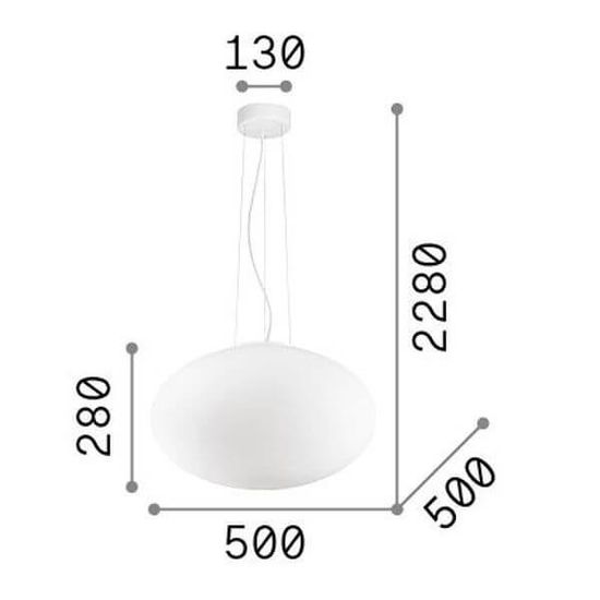 Ideal Lux CANDY Pendelleuchte E27 ⌀500mm dimmbar Weiss 086743