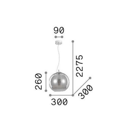 Ideal Lux NEMO Pendelleuchte E27 ⌀300mm dimmbar Rauchglas 094236