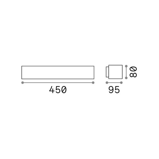 Ideal Lux ANDROMEDA Wandleuchte E27 2-fach dimmbar Schwarz IP55 100371