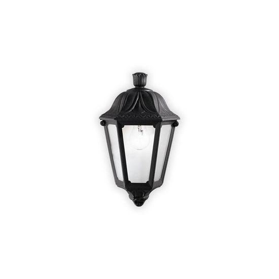 Ideal Lux DAFNE Wandleuchte E27 dimmbar Schwarz IP55 101552