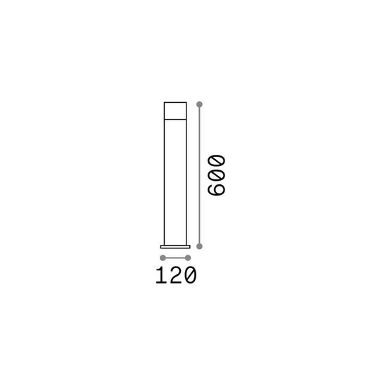 Ideal Lux VENUS Stehleuchte GU10 ⌀120mm dimmbar Anthrazit IP44 106182