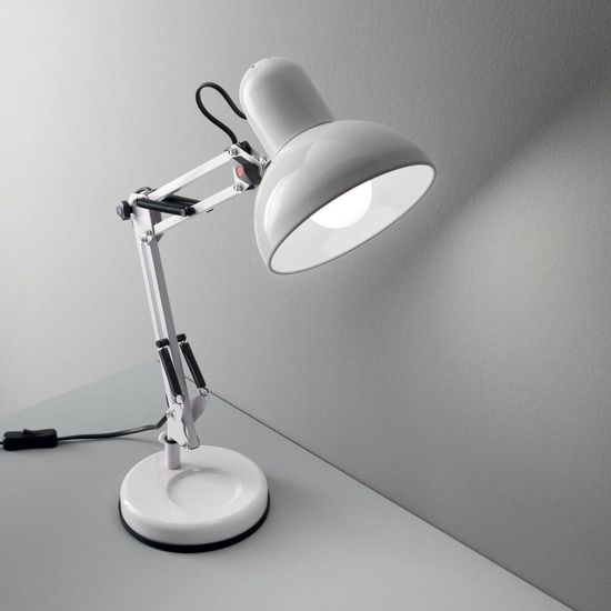 Ideal Lux KELLY Tischleuchte E27 ⌀155mm Weiss 108117