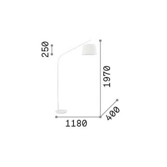 Ideal Lux DADDY Stehleuchte E27 ⌀400mm Schwarz 110363