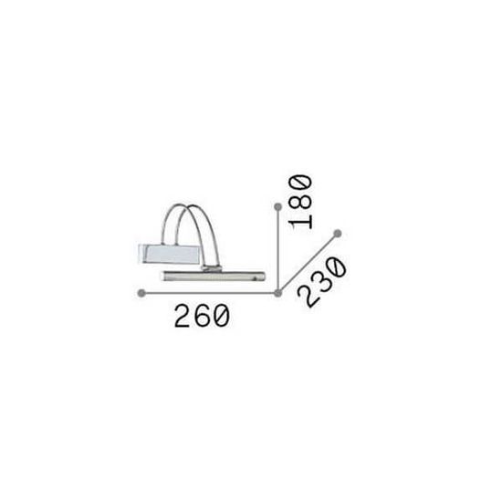 Ideal Lux BOW LED Wandleuchte 2,5W Messing warmweiss 121154