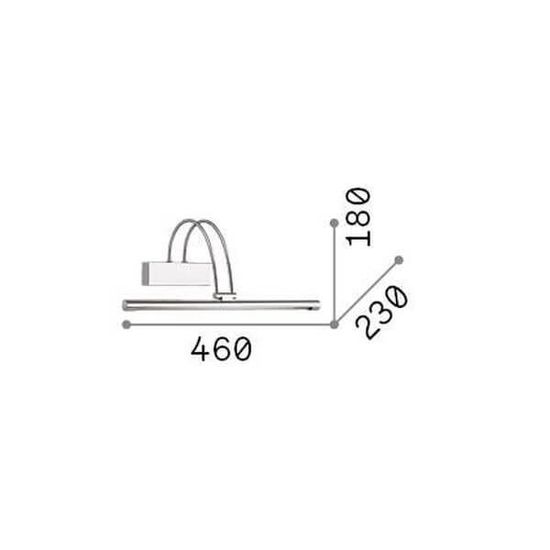 Ideal Lux BOW LED Wandleuchte 4,5W Brüniert warmweiss 121161