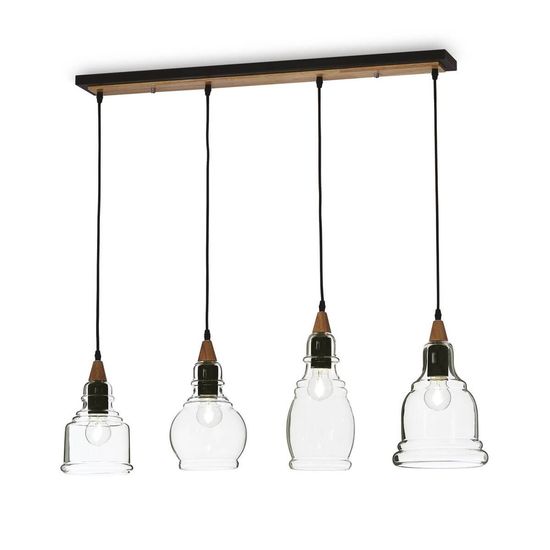 Ideal Lux GRETEL Pendelleuchte E27 4-fach dimmbar Schwarz 122557