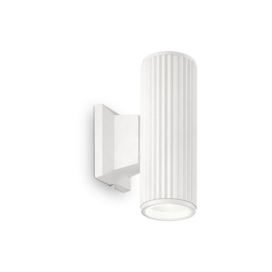 Ideal Lux BASE Wandleuchte GU10 2-fach dimmbar Weiss IP44 129457