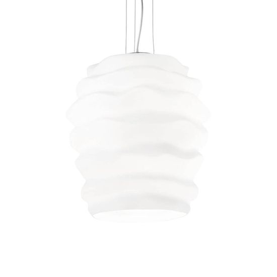 Ideal Lux KARMA Pendelleuchte E27 ⌀380mm dimmbar Weiss 132365