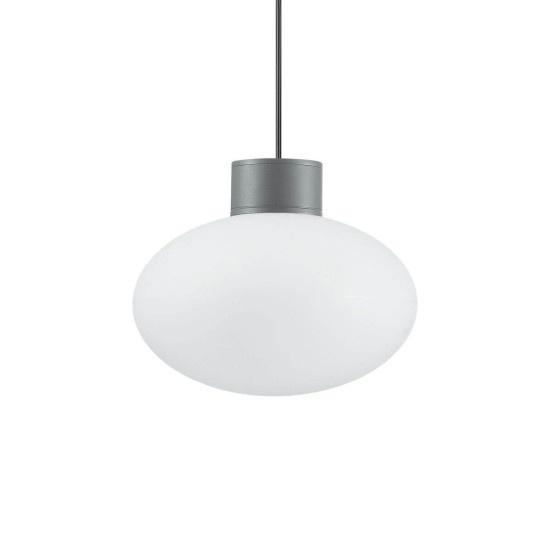 Ideal Lux CLIO Pendelleuchte E27 ⌀90mm dimmbar Anthrazit IP44 136073